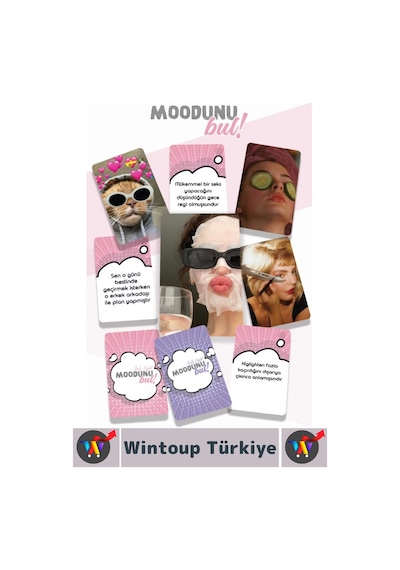 Eğlenceli Genç Yetişkin Arkadaş Yılbaşı Komik Moodunu Bul Mini-girls Night Oyun Kartları 45 Kart
