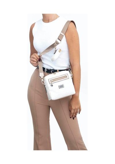 Silver Polo Sp1038 Kadın Çapraz Çanta Logolu Sedef-nut