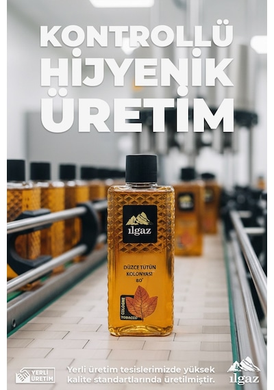 Ilgaz Düzce Tütün Kolonyası 2'li Set 80 Derece 400 Ml Elegance Series