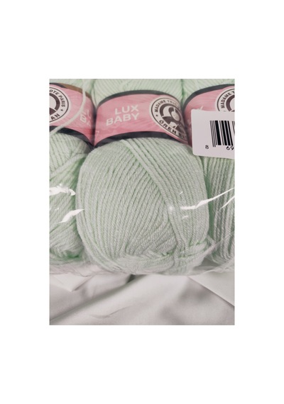 Lux Baby Su Yeşili El Örgü İpi Art No:3010 - Nm:3.4 - 100gr. 340mt. 3 Adet - Renk: 090