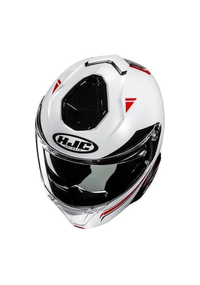 Hjc İ91 Tricus MC1 Çene Açılır Motosiklet Kaskı Kırmızı Beyaz