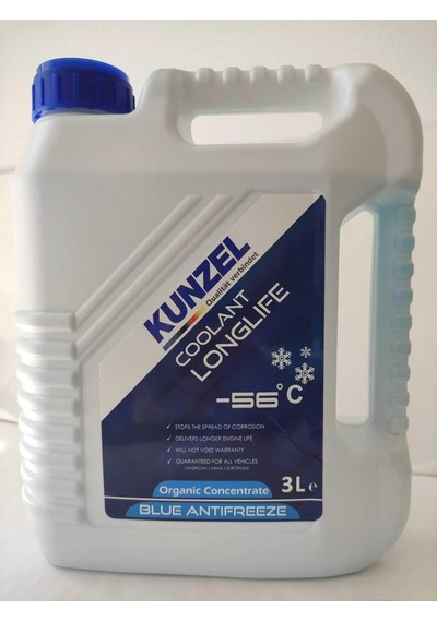 Kunzel Antifriz Organik Konsantre -56 Derece Mavi Blue Diğer