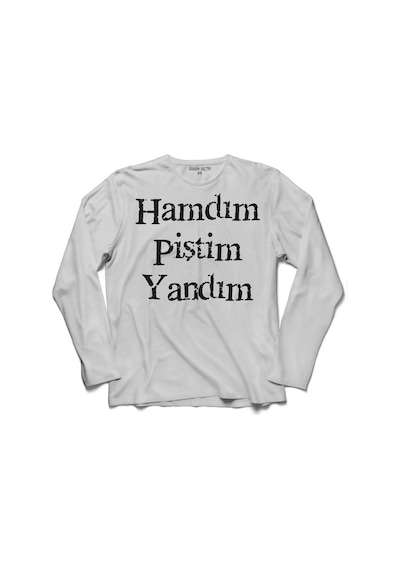 Hamdım Piştim Yandım Mevlana Mesnevi Tasavvuf Uzun Kollu Tişört (518425862)