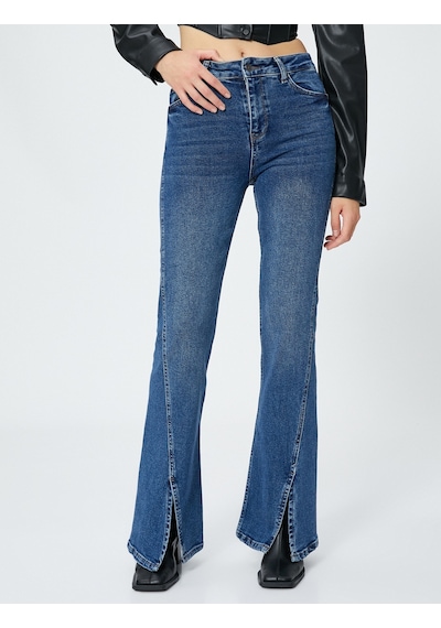 Koton İspanyol Paça Kot Pantolon Yüksek Bel - Victoria Jeans Koyu İndigo 4wal40154md 4WAL40154MDDRK Koyu İndigo Koton İspanyol Paça Kot Pantolon Yüksek Bel - Victoria Jeans Koyu İndigo 4wal40154md 4WAL40154MDDRK Koyu İndigo