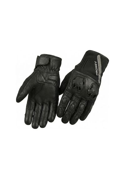 Motoanl Motosiklet Eldiveni Deri Full Koruma %100 Leder Motorcu Eldiven Siyah