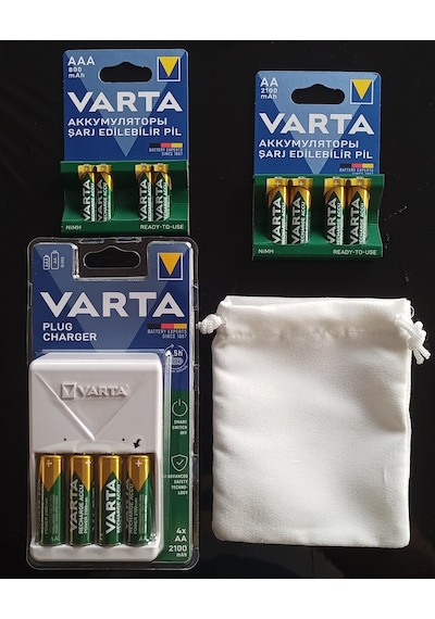 Varta Plug Şarj Cihazı +8x2100mah Aa Kalem +4x800 Aaa İnce+kılıf