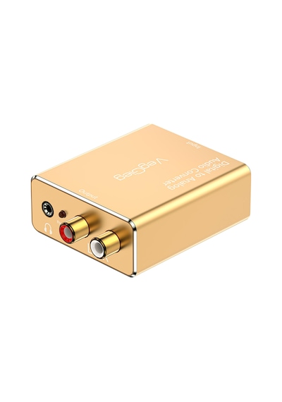 Veggieg Koaksiyel Toslink Optik Dijital To 3.5mm Rca Analog Ses Çevirici Adaptör