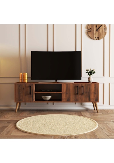1582 EXXEN 150 CM AHŞAP AYAKLI TV ÜNİTESİ