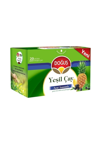 Doğuş Yeşil Çay Açai Ananaslı 20'li Bardak Poşet