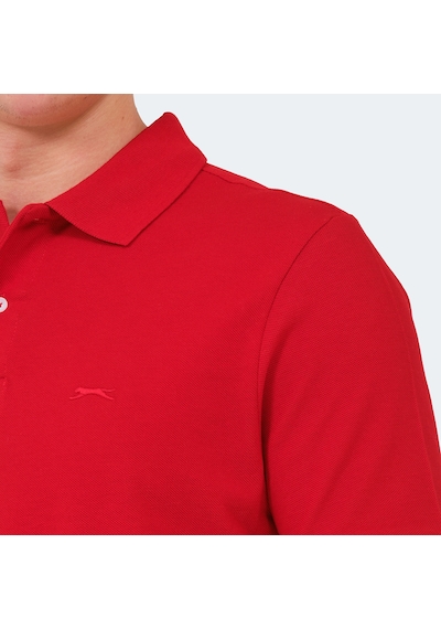 Slazenger VALE KTN Erkek Polo Yaka Kırmızı Tişört