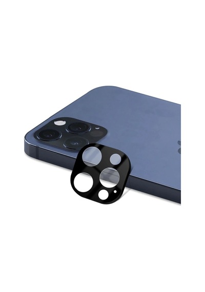 Apple     Uyumlu iPhone 12 Pro Max 6.7 3d Full Kaplama Tempered Cam Kamera Koruyucu- 5775
