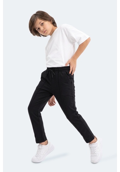 Slazenger Pıka Unisex Çocuk Siyah Eşofman Altı