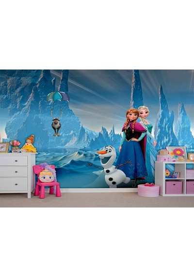 Elsa Karlar Ülkesi Duvar Kağıdı Frozen Çocuk Odaları Için (397454978)