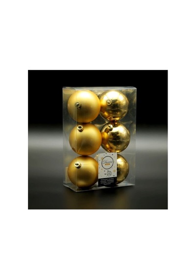 4 Cm Cici Top Gold Yılbaşı Çam Ağacı Süsü Dekor Süsleme Seti 6 Adet Diğer