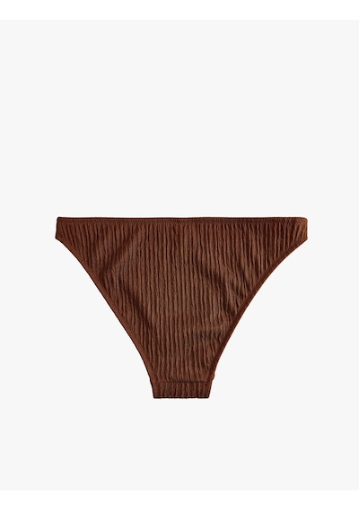 Koton Parlak Dokulu Bikini Altı Kahverengi 6sak00168mm Kahve