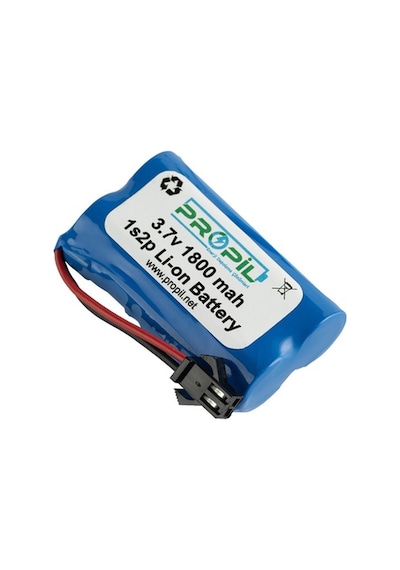 3.7v 14500 - 1800 Mah Oyuncak Pili Full Kapasite Siyah Soket