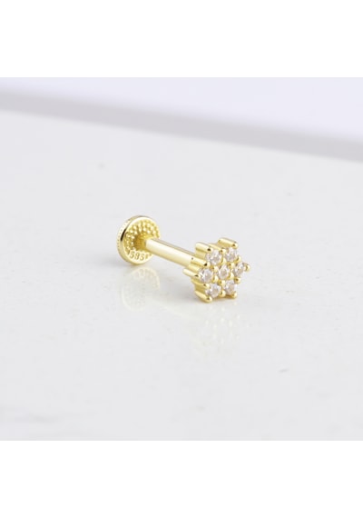 Glorria Altın Yonca Tragus Piercing 30008656