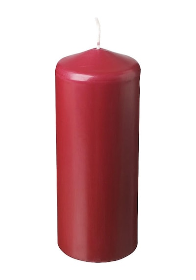 Ikea Fenomen 19 Cm Blok Mum Kırmızı 70 Saat Yanma Süresi