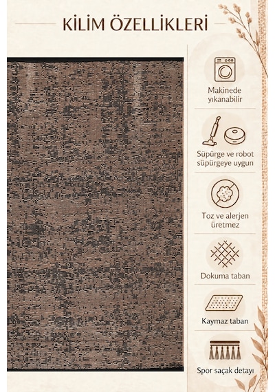 Şönil Kilim Salon Oturma Çocuk Odası Banyo Halısı Mutfak Halısı Balkon Halısı Yıkanabilir Kaymaz Tabanlı Yolluk Bej Şönil Kilim Salon Oturma Çocuk Odası Banyo Halısı Mutfak Halısı Balkon Halısı Yıkanabilir Kaymaz Tabanlı Yolluk Bej