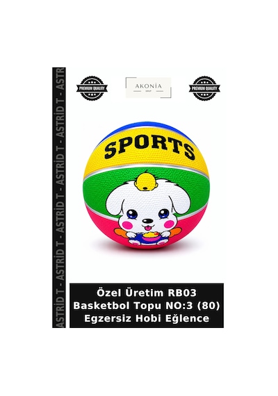 Özel Üretim Rb03 Basketbol Topu No:3 80 Egzersiz Hobi Eğlence