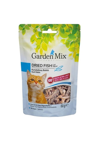 Garden Mix Kurutulmuş Balıklı Kedi Ödülü Maması 60 G