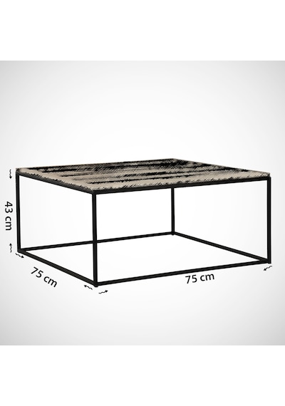 Poly Beyaz Orta Sehpa Metal & Orta Masa / Metal Ayaklı Sehpa