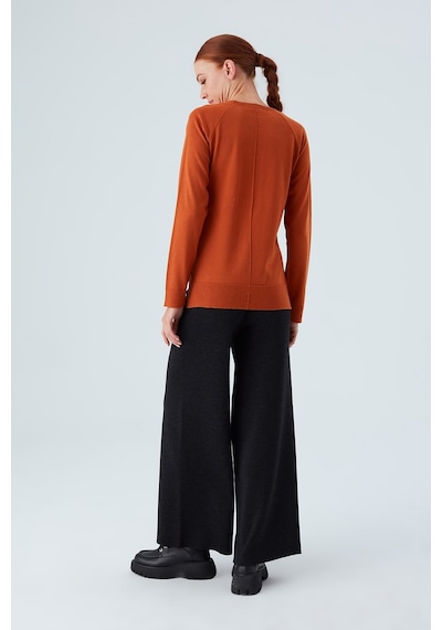 Peraluna Vanessa Pullover Merino Yünlü Yanları Yırtmaçlı Ince Kadın Triko Kazak Turuncu-turuncu Turuncu Peraluna Vanessa Pullover Merino Yünlü Yanları Yırtmaçlı Ince Kadın Triko Kazak Turuncu-turuncu Turuncu