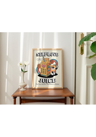 Öz Sevgi Suyu Duvarı, Sevimli Söz, Trend Retro Duvar Dekoru