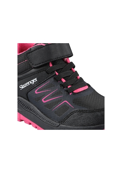 Slazenger KENTON I Çocuk Cırt Cırtlı Siyah / Fuşya Bot
