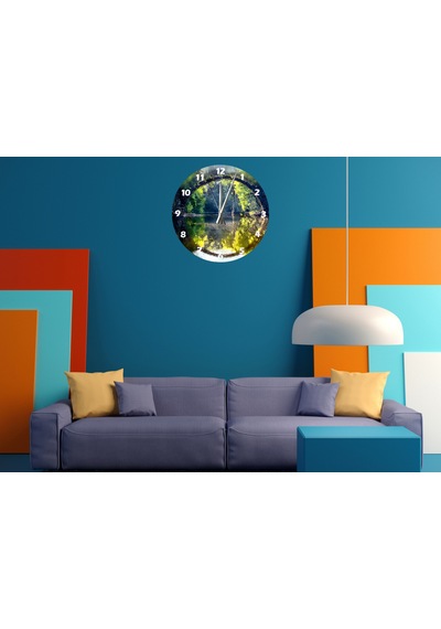 Ti-play Karışık Bakış 30x30cm Akrilik Dekoratif Modern Duvar Saati ÇOk Renkli