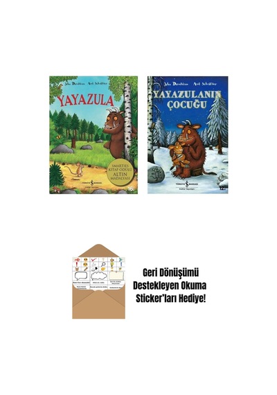 Yayazula The Gruffalo - Yayazulanın Çocuğu 2 Kitap + Okuma Sticker'ları