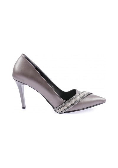 Dgn Ysf-05-23y Kadin Silver Taşli Bantli Abiye Ayakkabi YSF-05-1563-R1385 Platin