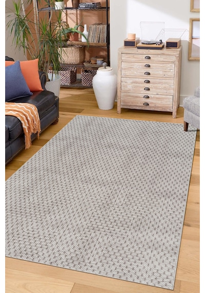 Villadia Home Textile Kaymaz Taban Modern Desen Halı Yolluk Leke Tutmaz Kolay Temizlenir Koridor Salon Yatak Mutfak Odası Vd4038kahve Kahve