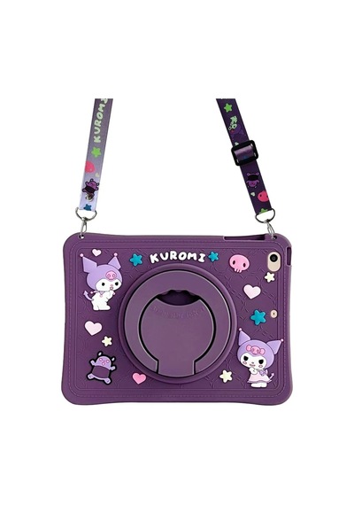 Lenovo Tab M11 /tab K11 11inç 2024 Uyumlu Kılıf Kuromi Standlı Çocuk Kılıfı + Tablet Kalemi Arka Kapak