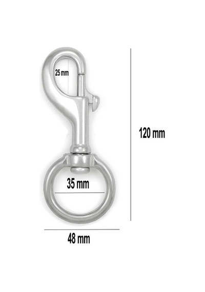 Kraken Tutucu Karabina Bolt Snap Swivel-eye 35 Mm Xl