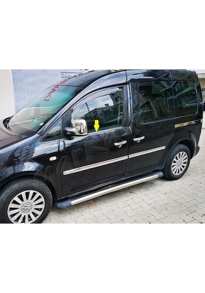 Woc Chrome Vw Caddy Krom Cam Çıtası 2004-2014 4 Parça Paslanmaz Ç
