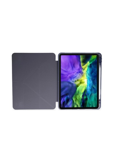 Samsung Uyumlu Galaxy T870 Tab S7 11 Kılıf Kalemlikli Mars Tablet Kılıfı - Lavender Arka Kapak