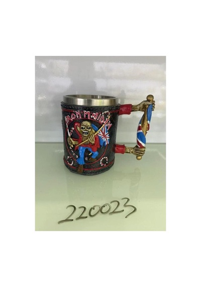 1 Adet İronmaiden Çelik Kupa Paslanmaz Çelik Tasarım, Konser Temalı Fan Kupa, Steel Mug, Rock Band Kupa