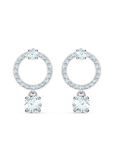 Swarovksi 5563278 Küpe Attract Circle Gümüş