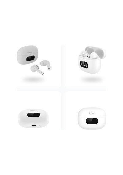Ttec-airbeat Pro Lite Anc Lcd Göstergeli Gerçek Kablosuz Tws Bluetooth Kulaklık Beyaz