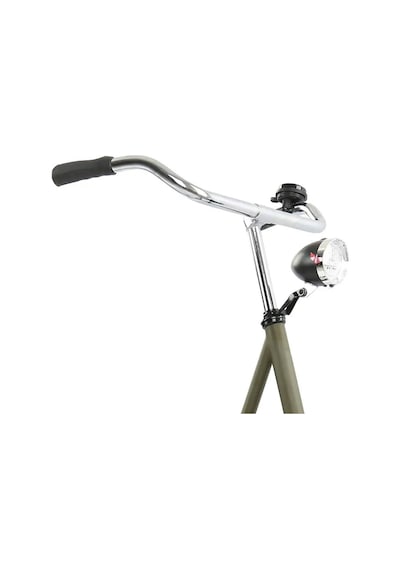 Bike And Art 22.2mm Rahat Dik Oturuş Şehir Bisikleti Gidon Ve Boğaz Takımı Gri - Gümüş