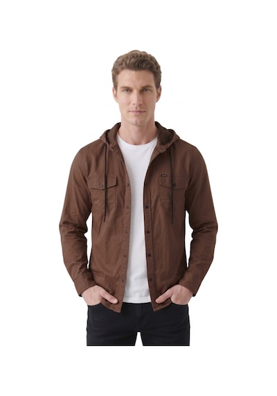 Deep Sea Deepsea Kahve Kapüşonlu Likralı Kot Gömlek Slim Fit Çıt Çıt Kapamalı Erkek Gömlek 2300396 Deep Sea Deepsea Kahve Kapüşonlu Likralı Kot Gömlek Slim Fit Çıt Çıt Kapamalı Erkek Gömlek 2300396