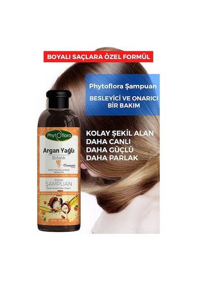 Phytoflora Tuzsuz Argan Yağlı Botanik Şampuan 400 ML
