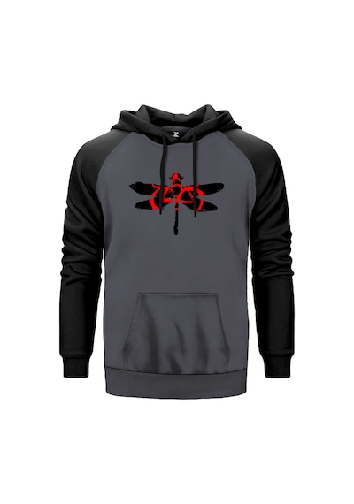 Coheed And Cambria Butterfly 2 Gri Renk Reglan Kol Sweatshirt Gri