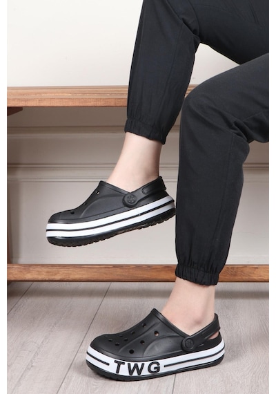 Siyah Eva Hafif Unisex Sabo Terlik Twg-216 G Siyah