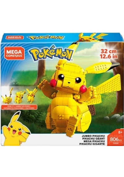 Mega Construx Jumbo Pikachu 825 Parça Yapı Oyuncağı FVK81
