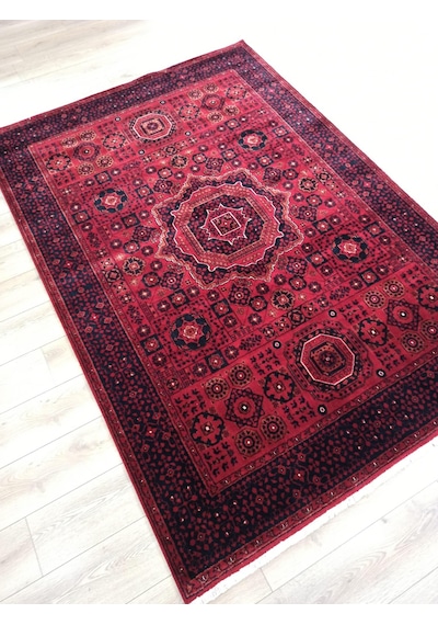 Çam Halı Bambos Plus 903 Kırmızı Yün Ve Bambu İle Özel Tezgahlarda Üretilen Afgan Halısı Desenli El Emeği Modern Uşak Halısı Kırmızı Çam Halı Bambos Plus 903 Kırmızı Yün Ve Bambu İle Özel Tezgahlarda Üretilen Afgan Halısı Desenli El Emeği Modern Uşak Halısı Kırmızı
