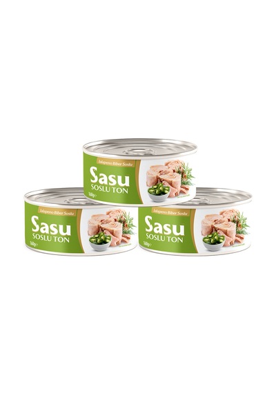 Sasu Jalapeno Biber Soslu Ton Balığı Bütün Dilim 24 x 160 G