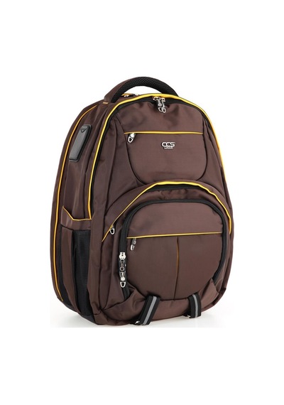 Ççs 50829 Sırt Çantası-kahve-sarı Kahverengi - Sarı