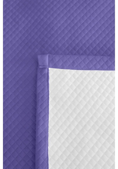 Lila Modern Genç Odası Tek Kişilik Pike Takımı - Kapitone Minimal Mor 160x220 Cm Yatak Örtüsü Sabahçı Güneş Eşiği